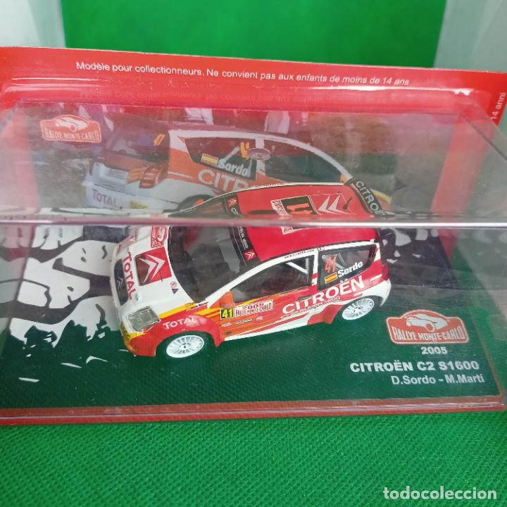 Coches a escala: citroen c2 rallye de montecarlo 2005 k.meeke - c.patterson escala 1:43 de altaya en su caja