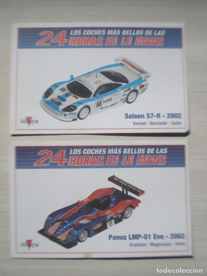 Voitures &agrave; l'&eacute;chelle: Lote 31 Tarjetas Garant&iacute;a Edici&oacute;n Limitada Los Coches M&aacute;s Bellos de las 24 Horas de Le Mans Altaya