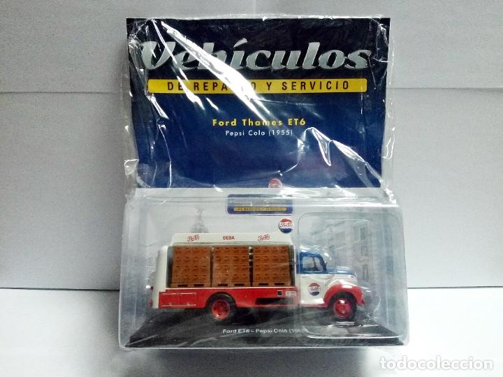 Voitures &agrave; l'&eacute;chelle: CAMI&Oacute;N FORD THAMES ET6 PEPSI-COLA 1955 - SALVAT ESCALA 1:43 - REPARTO MATR&Iacute;CULA MADRID COCHE BEBA