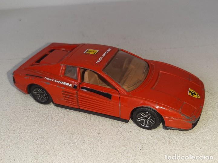 Coches a escala: GUISVAL : ANTIGUO COCHE FERRARI TESTAROSSA MADE IN SPAIN REF. 09018 ESCALA 1 / 43