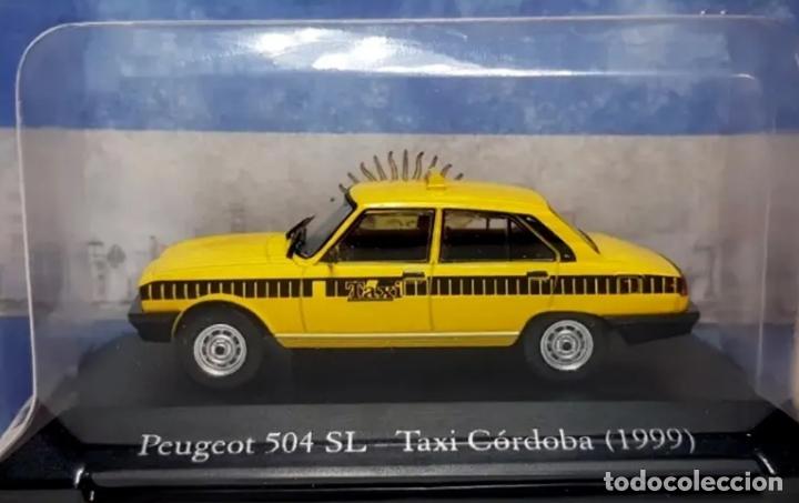 Miniature Peugeot 504 SL Taxi - 1/43 - Modèle Réduit Jaune - Neuf