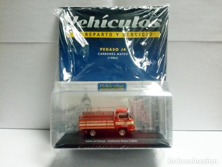 Voitures &agrave; l'&eacute;chelle: PEGASO J4 1984 CARBONES MATEO - SALVAT COCHE 1:43 FURGONETA SAVA REPARTO BENAVENTE MATR&Iacute;CULA LE&Oacute;N