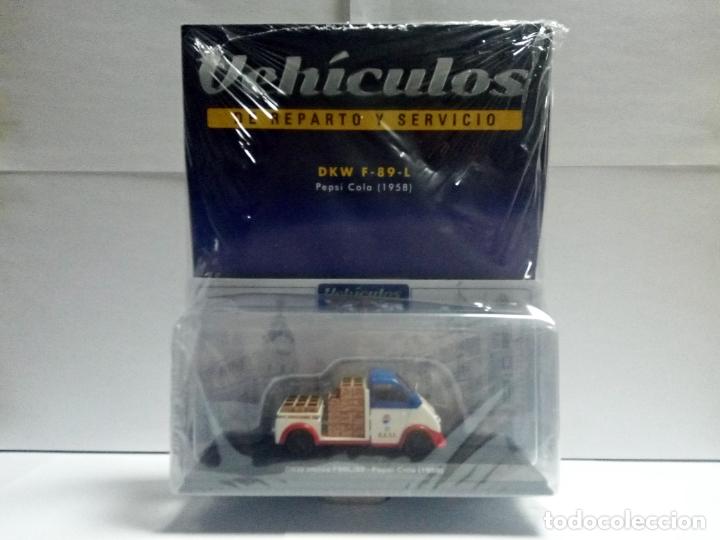 Carros em escala: DKW IMOSA F89L/52 PEPSI-COLA 1958 SALVAT 1:43 REPARTO COCHE FURGONETA F-89-L MATR&Iacute;CULA BARCELONA F89