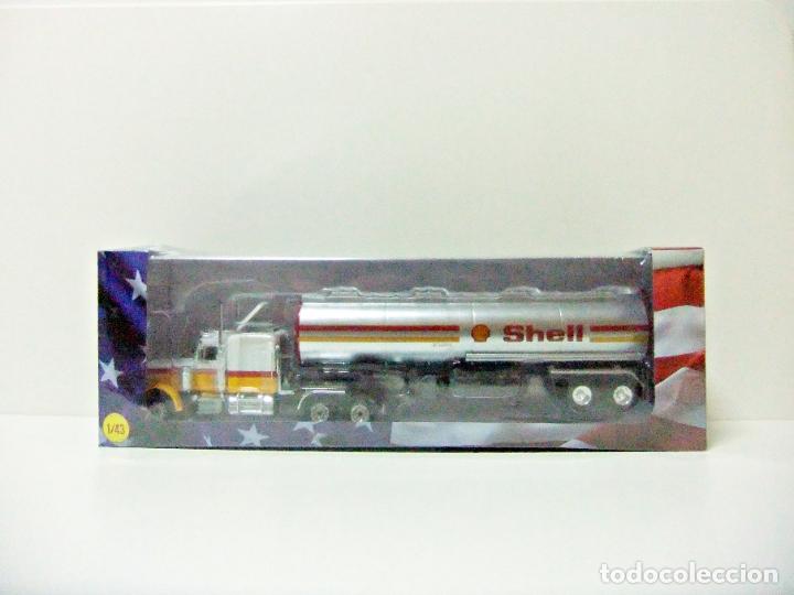 Voitures &agrave; l'&eacute;chelle: PETERBILT 359 (1970) ALTAYA CAMIONES AMERICANOS ESCALA 1/43 CAMI&Oacute;N TRAILER CISTERNA CUBA SHELL TRUCK
