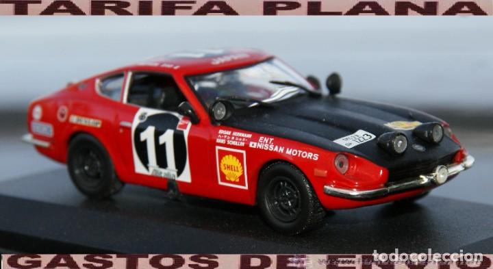 Coches a escala: DATSUN 240Z SAFARI RALLY 1971 E.HERRMANN -H.SCHULLER ESCALA 1:43 DE ALTAYA EN caja no original