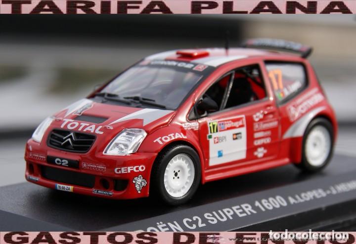 Voitures &agrave; l'&eacute;chelle: CITROEN C2 SUPER 1600 RALLYE DE PORTUGAL A.LOPES-JHENRIQUES 2005 ESCALA 1:43 DE ALTAYA EN SU CAJA