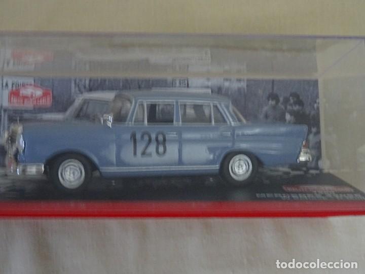 Model Cars: MERCEDES 220 SE RALLYE MONTECARLO PILOTO SCHOCK Y R. MOLL A&Ntilde;O 1960 COCHE ESCALA 1:43