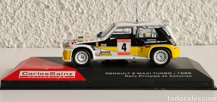 Model Cars: R&eacute;plica Renault 5 Maxi Turbo 1986 Rally Pr&iacute;ncipe de Asturias Carlos Sainz Collection