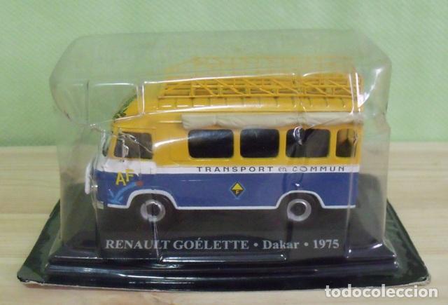 Carros em escala: Autob&uacute;s Cami&oacute;n Metal Miniatura Taxi Renault Go&eacute;lette - Dakkar 1975 - Altaya - Escala 1:43