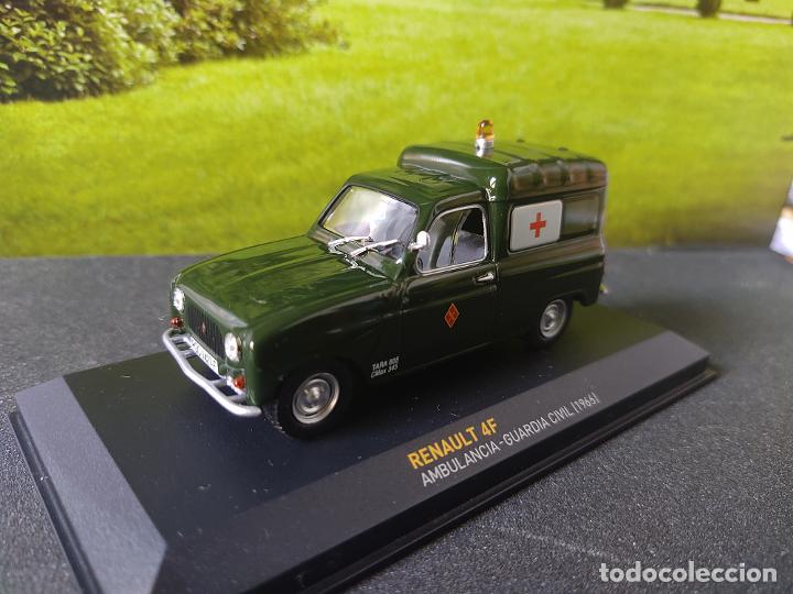 Model Cars: RENAULT 4F AMBULANCIA GUARDIA CIVIL, 1966, 1/43, NUEVO