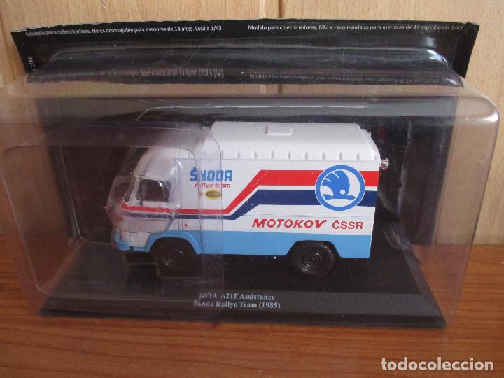 Coches a escala: PLANETA AGOSTINI: FURGONETA AVIA A21F ASSISTANCE, SKODA RALLYE TEAM ( 1985 ), ESCALA 1/43