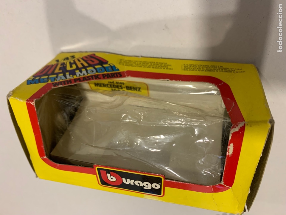 Coches a escala: Caja vac&iacute;a del coche burago escala 1/43 Mercedes Benz 190 e cod 4149