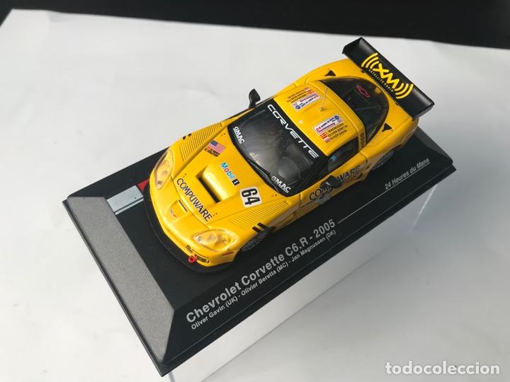 Model Cars: CHEVROLETT CORVETTE C6.R - 2005 LE MANS 2005 OLIVER GAVIN-OLIVER BERETTA-JAN MAGNUSSEN 1:43 ALTAYA C