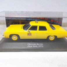 Coches a escala: ALTAYA TAXI CHEVROLET BEL AIR NEW YORK 1973 1/43. Lote 327331073