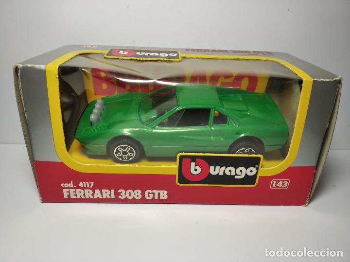 Coches a escala: FERRARI 308 GTB DE BBURAGO BURAGO 1,43 NUEVO EN SU CAJA