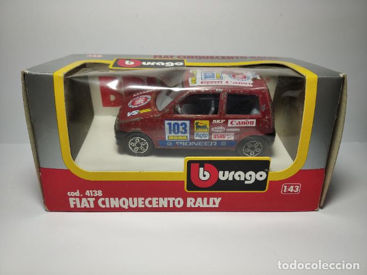 Coches a escala: FIAT 500 CINQUECENTO DE BURAGO BBURAGO 1,43 CON SU CAJA