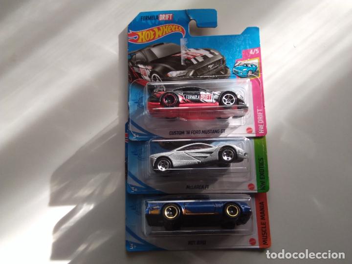 Auto in scala: HOTWHEELS MATTEL 3 UNIDADES