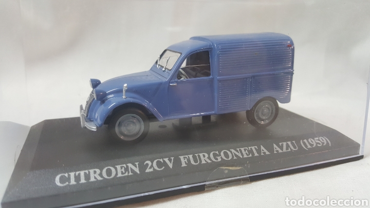 Coches a escala: CITRO&Euml;N 2CV FURGONETA AZUL (1959) COLECCI&Oacute;N ALTAYA 1:43