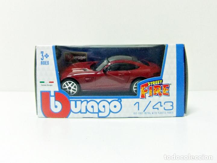Coches a escala: MERCEDES-AMG GT - BURAGO BBURAGO STREET FIRE ESCALA 1:43 - COCHE LUJO JUGUETE TOY CAR BENZ MB