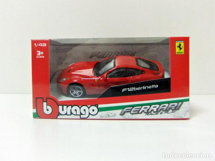 Coches a escala: FERRARI F12 BERLINETTA - BURAGO BBURAGO RACE & PLAY ESCALA 1:43 - JUGUETE COCHE TOY CAR AUTO ITALIA