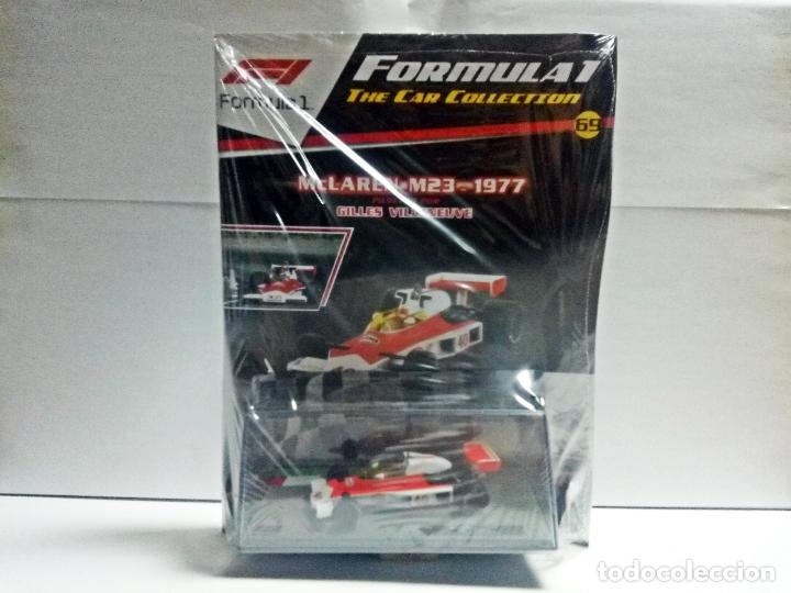 Model Cars: MCLAREN M23 GILLES VILLENEUVE 1977 BRITISH GRAND PRIX SALVAT FORMULA 1 N&ordm; 69 COCHE 1:43 F1 CAR #40