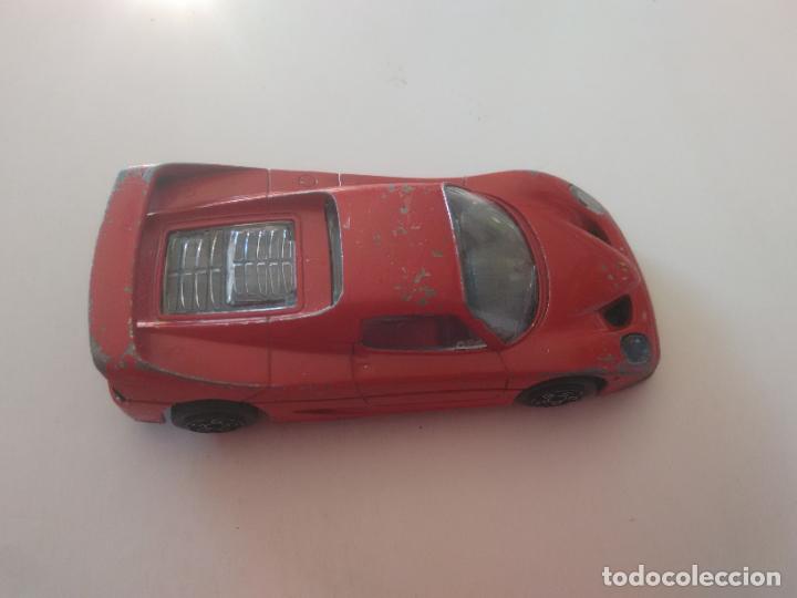 Coches a escala: MINI COCHE JUGUETE DE METAL Y PLASTICO FERRARI F50 1/43 BURAGO MADE IN ITALY, MIDE UNOS 9,5 X 4,5 CM