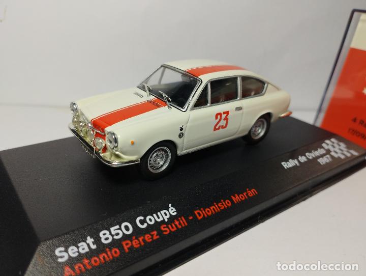 Voitures &agrave; l'&eacute;chelle: SEAT 850 SPORT COUPE RALLYE OVIEDO DE IXO ALTAYA SALVAT 1,43 NUEVO EN SU CAJA