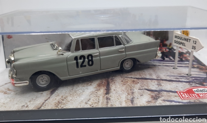 Voitures &agrave; l'&eacute;chelle: MERCEDES 220 SE / RALLYE MONTECARLO 1960 / W. SCHOCK - R. MOLL / 1/43 VITESSE