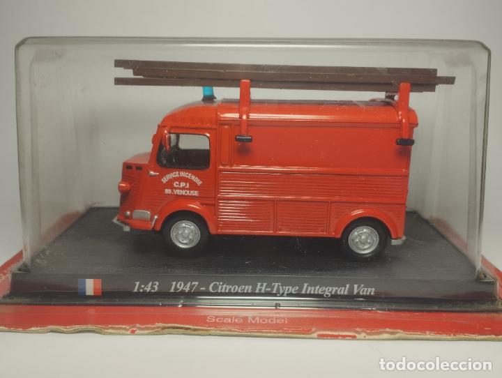 Coches a escala: FURGONETA CITROEN HY TUBE BOMBEROS EDICIONES DEL PRADO UH 1,43 MUY BUENO EN SU CAJA
