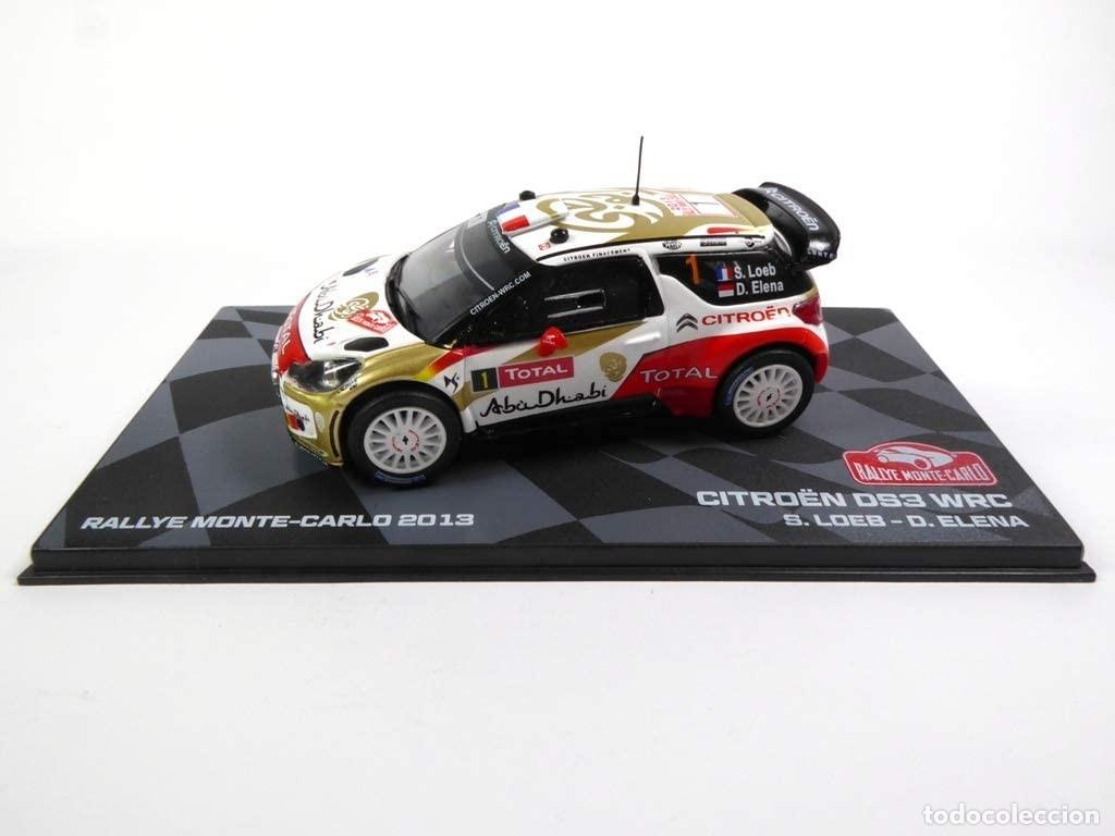 Coches a escala: CITRO&Euml;N DS3 WRC. S. LOEB. MONTE-CARLO 2013, 1/43. IXO