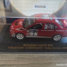 Carros em escala: ESCALA 1:43 - MITSUBISHI LANCER WRC RALLY SANREMO 2002. Lote 366249106