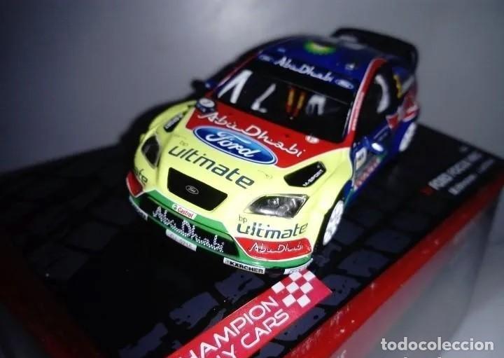 Voitures &agrave; l'&eacute;chelle: FORD FOCUS WRC. M. HIRVONEN. CHAMPION RALLY 2008, 1/43. IXO