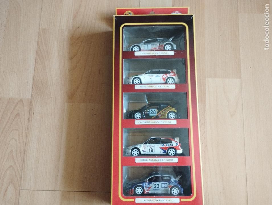 Coches a escala: SET CAJA EXPOSITOR LOTE DE COCHES RALLYE CAR COLLECTION DE GUISVAL 1,43