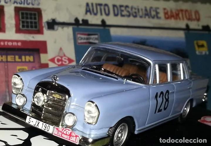 Voitures &agrave; l'&eacute;chelle: MERCEDES 220 SE. W. SCHOCK. RALLY MONTECARLO 1960, 1/43. IXO