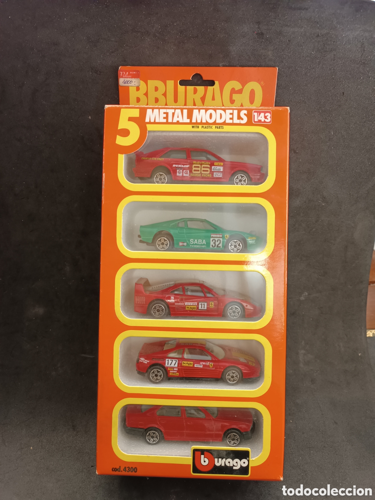 Coches a escala: Coches Burago 5 Metal models, 1/43