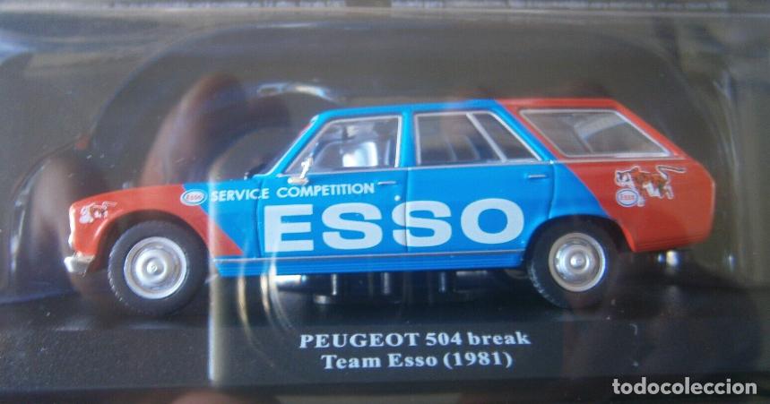 Auto in scala: Veh&iacute;culo Asistencia Peugeot 504 Break - Team ESSO Peugeot Sport, 1981 (Escala 1:43) ixo,n7