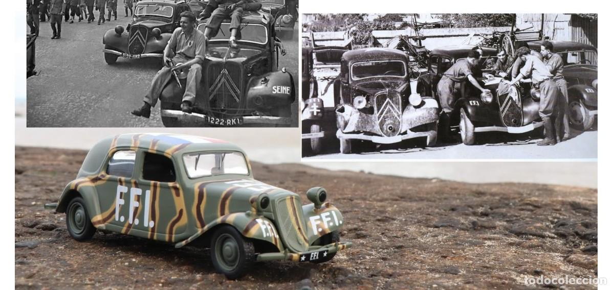 Coches a escala: CITROEN TRACTION AVANT 11 BL, FORCES FRANCAISES INTERIEUR. 1944.DIECAST. 1/43. IXO