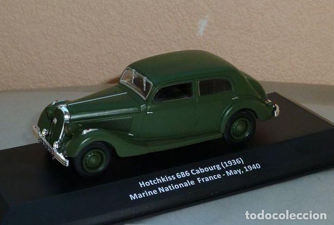 Voitures &agrave; l'&eacute;chelle: HOTCHKISS 686 CABOURG. MARINE NATIONALE FRANCE. (1940).DIECAST. 1/43. IXO