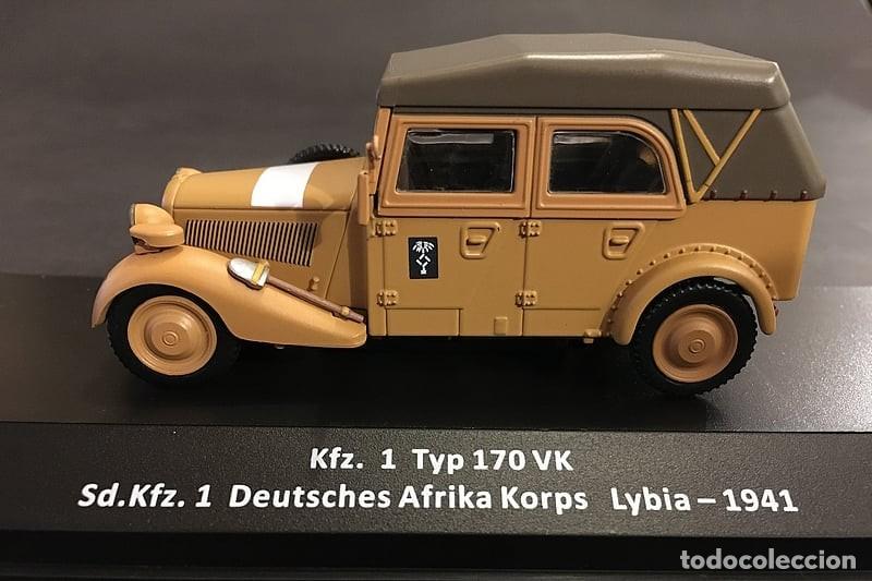 Auto in scala: MERCEDES BENZ KFZ. 1 TYP 170 VK SD DEUTSCHES AFRIKA KORPS LYBIA 1941.DIECAST. 1/43. IXO