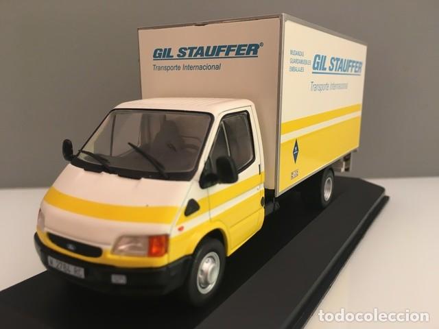 Auto in scala: TRUCK CAMI&Oacute;N FORD TRANSIT GIL STAUFFER 1998. DIECAST. 1/43. IXO