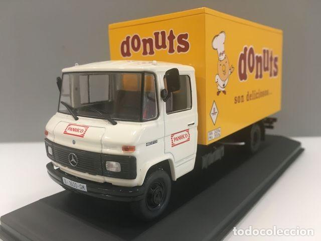 Auto in scala: TRUCK CAMI&Oacute;N MERCEDES-BENZ L-407 D DONUTS 1984. DIECAST 1/43. IXO