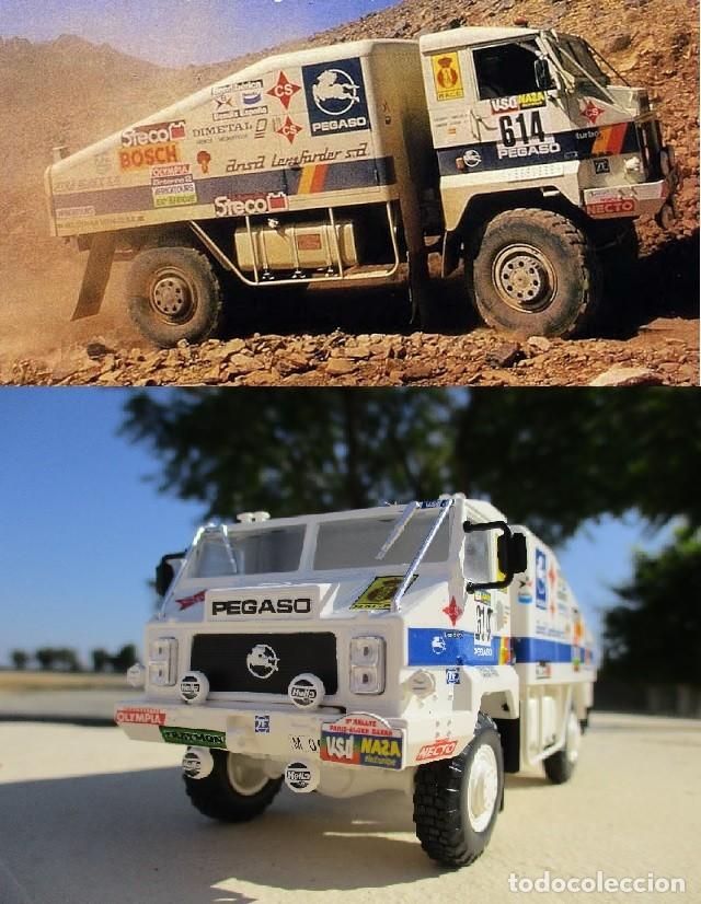 Voitures &agrave; l'&eacute;chelle: CAMION TRUCK Pegaso 7222. RALLY PARIS DAKAR 1986. DIECAST 1/43. IXO