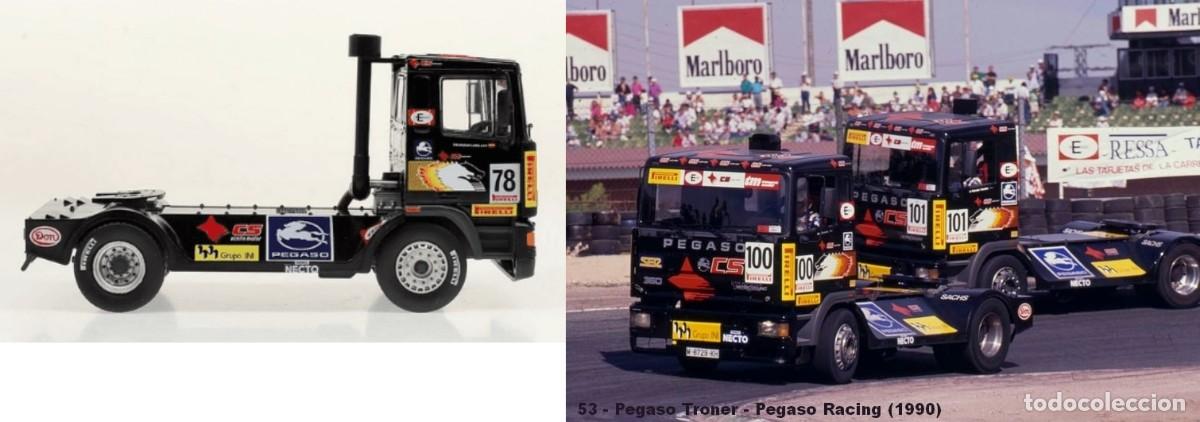 Voitures &agrave; l'&eacute;chelle: CAMION TRUCK PEGASO TRONER RACING. SALVADOR CA&Ntilde;ELLAS. 1990. DIECAST 1/43. IXO