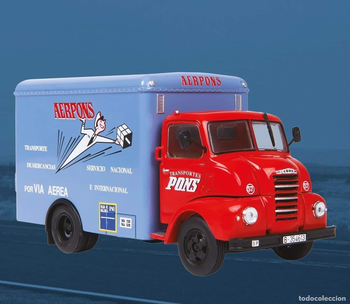 Voitures &agrave; l'&eacute;chelle: VAN FURGONETA EBRO B35C TRANSPORTES PONS (1965). DIECAST 1/43. IXO
