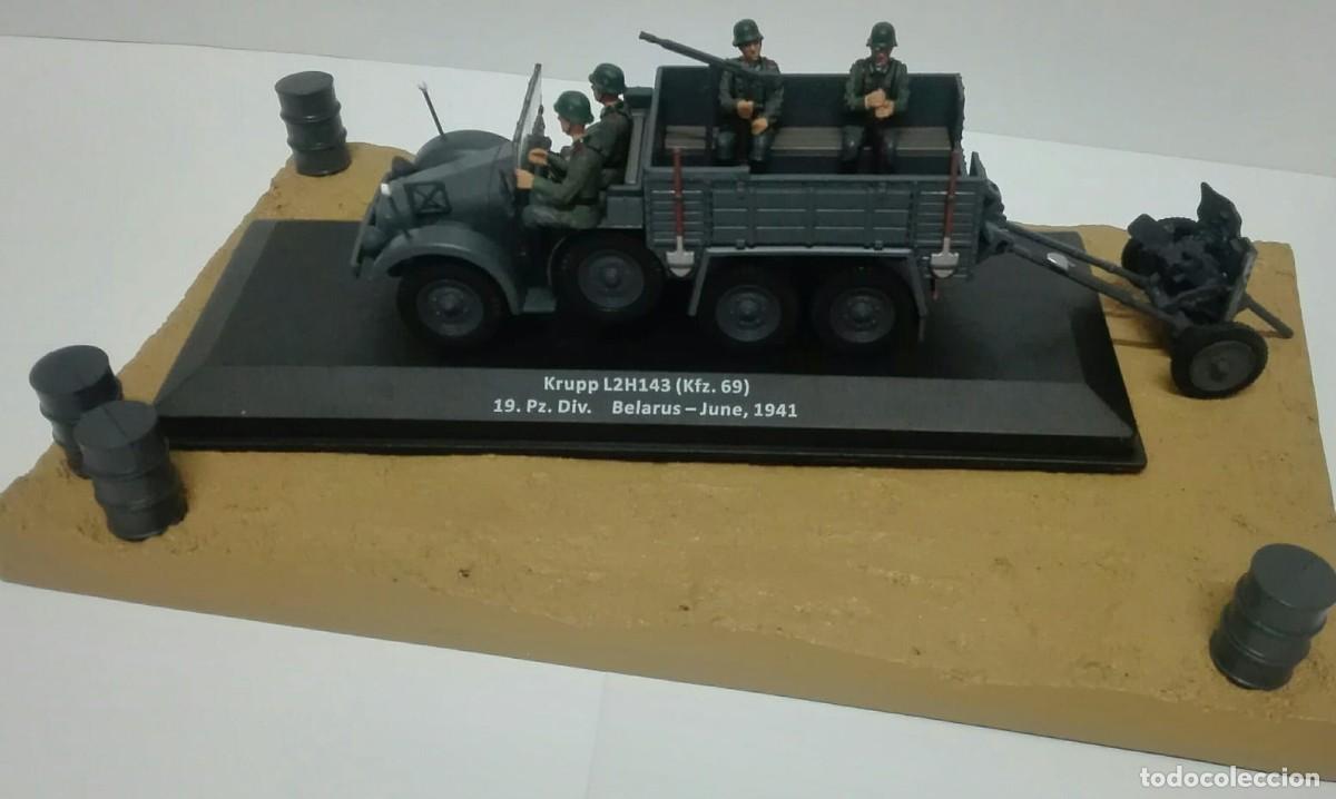 Voitures &agrave; l'&eacute;chelle: VEHICULO MILITAR KRUPP LSH143 19 PZ. DIV. 1941 DIORAMA ALTAYA 1:43