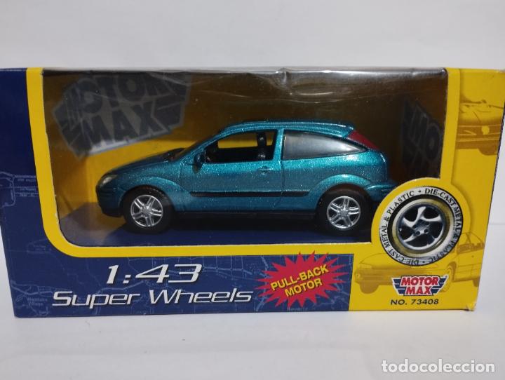 Voitures &agrave; l'&eacute;chelle: FORD FOCUS VERDE METALIZADO MOTOR MAX MOTORMAX 1,43 NUEVO EN SU CAJA