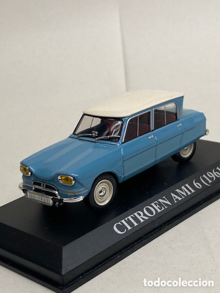Coches a escala: Coche miniatura Citroen Ami 6 (1961) Altaya 1/43 Azul