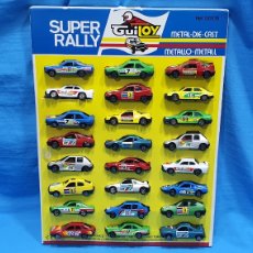 Coches a escala: BLISTER COMPLETO GUILOY SUPER RALLY . REF. 06108 COCHES METALICOS. Lote 393934379