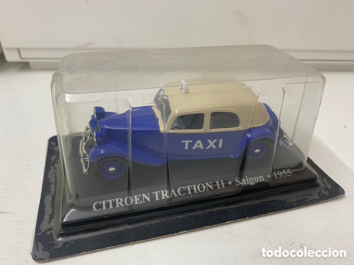 Coches a escala: CITROEN TRACTION 11 &bull; Saigon * 1955 taxi coche de Altaya miniatura 1:43