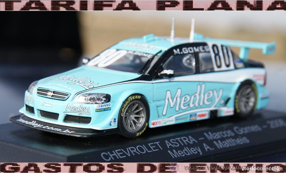 Voitures &agrave; l'&eacute;chelle: CHEVROLET ASTRA MARCOS GOMES 2008 MEDLEY A. MATTHEIS ESCALA 1:43 EN caja